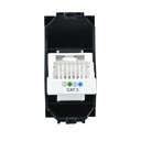 Connettore Telefonica Presa RJ11 MBL Nero 1M Compatibile Bticino Living International BLN2354