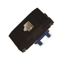 Connettore Rete Presa Dati RJ45 CAT6 MBL Nero 1M Compatibile Bticino Living BLN2356