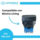 Connettore Rete Presa Dati RJ45 CAT6 MBL Nero 1M Compatibile Bticino Living BLN2356
