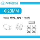 Kit 5 Accessori Per Tubo Rigido e Flessibile Da 20mm, 4 Clip Fissatubo A Scatto + 1 Giunto Raccordo Lineare, Colore Bianco IP40