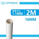 20 Metri Tubo Rigido Diametro 16mm Autoestinguente Bianco - 10 Pezzi da 2 Metri