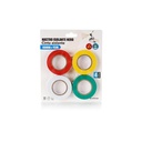 4 Pezzi Nastro Isolante Colorato 18mmX15m