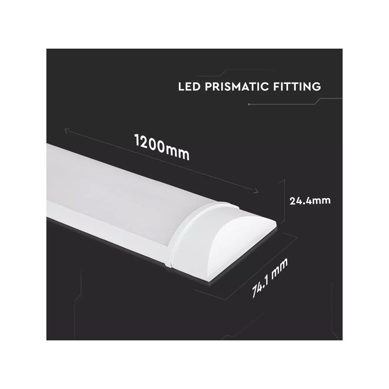 PRO Plafoniera LED Prismatica Chip CREE 40W 120LM/W 120cm  IP20 SKU-203516
