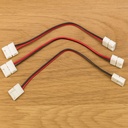 3 Pezzi Connettore 8mm 2 PIN, Per Collegare 2 Striscia Led Smd con Passo da 8mm Senza Saldare, Cavo 15cm