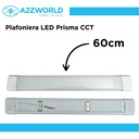 Plafoniera LED Prisma CCT, Reglette Led 60cm 24W 3200LM 220V, Barra Led Da Soffitto, 600X75X30mm