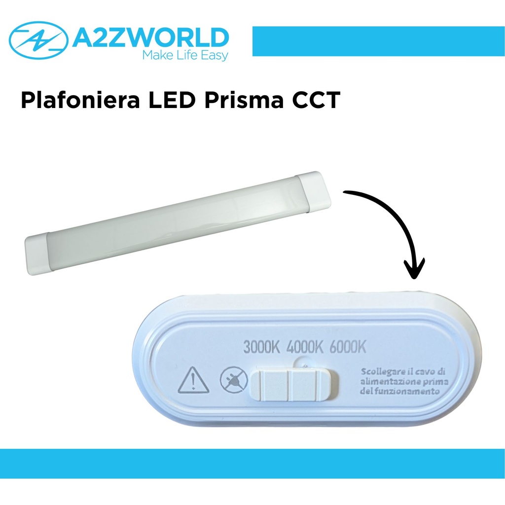Plafoniera LED Prisma CCT, Reglette Led 150cm 60W 8000LM 220V, Barra Led Da Soffitto, 1500X75X30mm