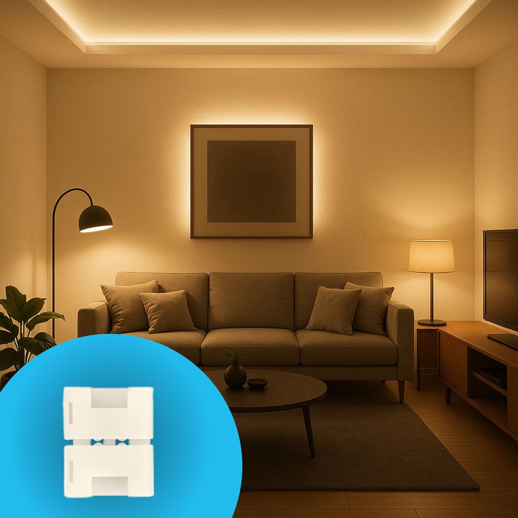 3 Pezzi Connettore 8mm 2 PIN, Per Unire 2 Striscia Led Smd con Passo da 8mm Senza Saldare