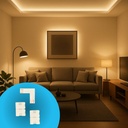 3 Pezzi Connettore 5mm Angolare 90° 2 PIN, Per Curvare 2 Striscie Led Smd con Passo da 5mm Senza Saldare