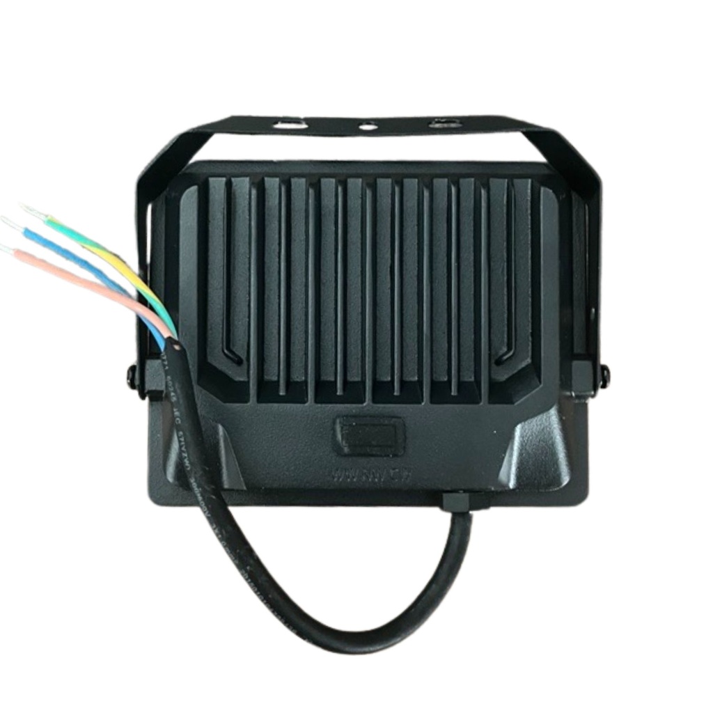 Faro Led Flood Light CCT 100W, Diffusore Bianco Opaco Super Slim Carcassa Nera, IP65 273X241X38mm SKU-23767