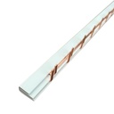 Pettine di Distribuzione Busbar Modulari 1P+N-LE, 54 PIN, Sezione PIN 10mm², Distanza tra PIN 17,8mm, Larghezza PIN 4mm, Altezza PIN 11,5mm, Lunghezza Totale 1000mm, 63A IP20