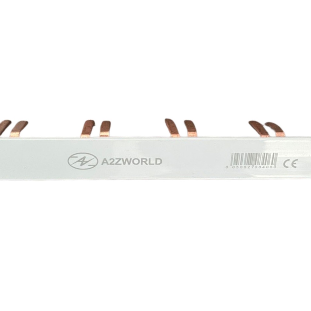 Pettine di Distribuzione Busbar Modulari 1P+N-LE, 54 PIN, Sezione PIN 10mm², Distanza tra PIN 17,8mm, Larghezza PIN 4mm, Altezza PIN 11,5mm, Lunghezza Totale 1000mm, 63A IP20