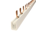 Pettine di Distribuzione Busbar Modulari, 2P, 54 PIN, Sezione PIN 10mm², Distanza tra PIN 17,8mm, Larghezza PIN 4mm, Altezza PIN 11,5mm, Lunghezza Totale 1000mm, 63A IP20
