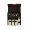 Contattore Motore 3P 3M, Teleruttore Trifase Industriale AC 380V 3NO, 32A 15KW, Bobina 220V AC, Contatto Ausiliare 1NO+1NC, IP20 IEC60947-4-1