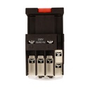 Contattore Motore 3P 3M, Teleruttore Trifase Industriale AC 380V 3NO, 12A 5.5KW, Bobina 220V AC, Contatto Ausiliare 1NO+1NC, IP20 IEC60947-4-1