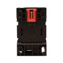 Contattore Motore 3P 3M, Teleruttore Trifase Industriale AC 380V 3NO, 12A 5.5KW, Bobina 220V AC, Contatto Ausiliare 1NO+1NC, IP20 IEC60947-4-1