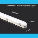 Plafoniera Led 120cm 36W Con Sistema Emergenza Neutro 4000K IP65 120LM/W 4320 lm SKU-2120223