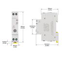 Interruttore WiFi Modulare 63A 220V, 1 Modulo DIN, Memoria, Controllo Remoto con App Tuya Smart Life, Monitoraggio Consumi in Tempo Reale, Compatibile Alexa e Google Home 