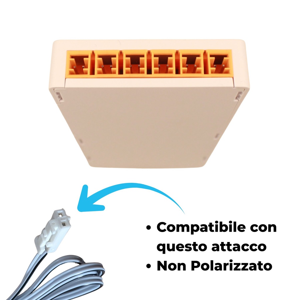 Trasformatore Alimentatore Led Driver Mobile 24V 36W, Con 10 Uscite Senza Polarità, Per Luce Led Da Guardaroba Armadio, 130X60X16mm, Cavo Alimentazione Con Spina EU Incluso