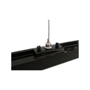 Kit Cavo Sospensione Per Binario Mono Fase Colore Nero Filo 150cm da Un Lato