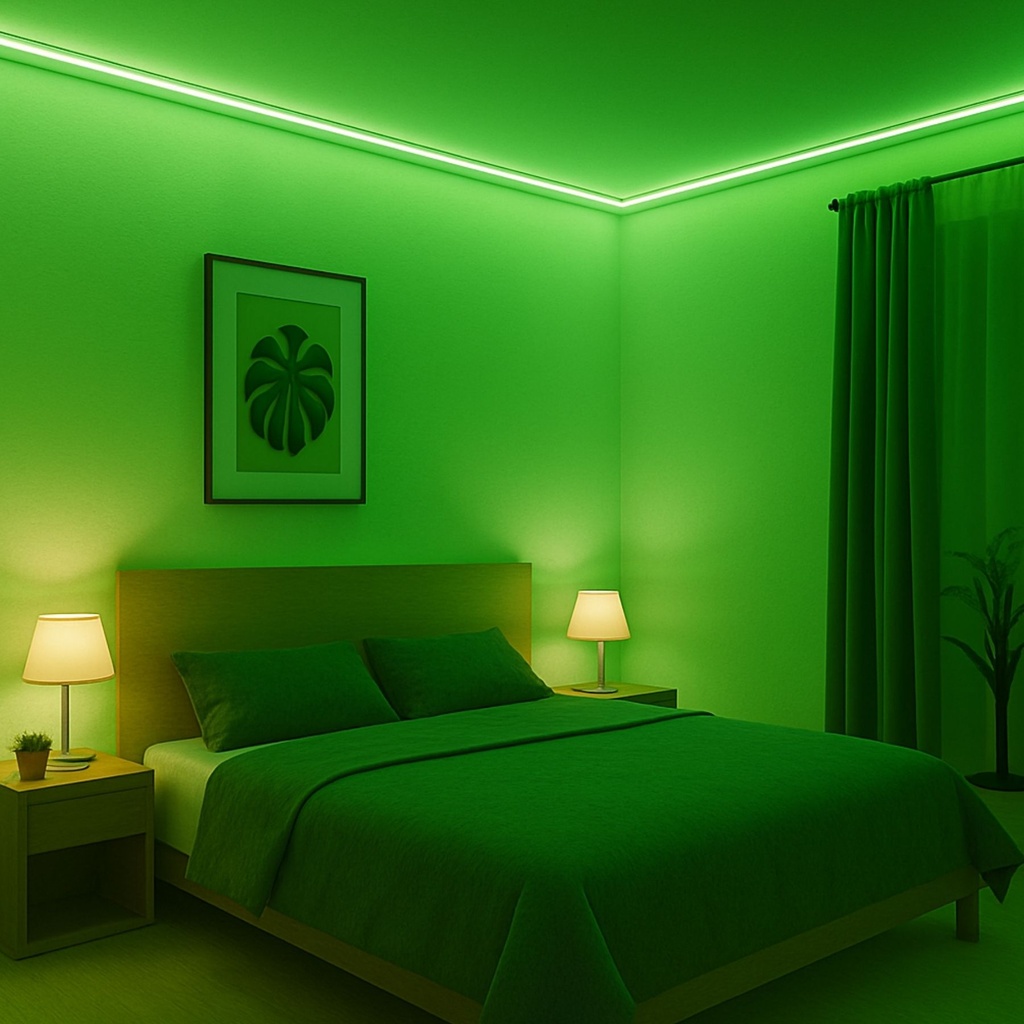 50M Striscia Led COB 8W/M 220V-240V 600lm IP65 CRI=80 Angolo 180° Colore Luce Verde