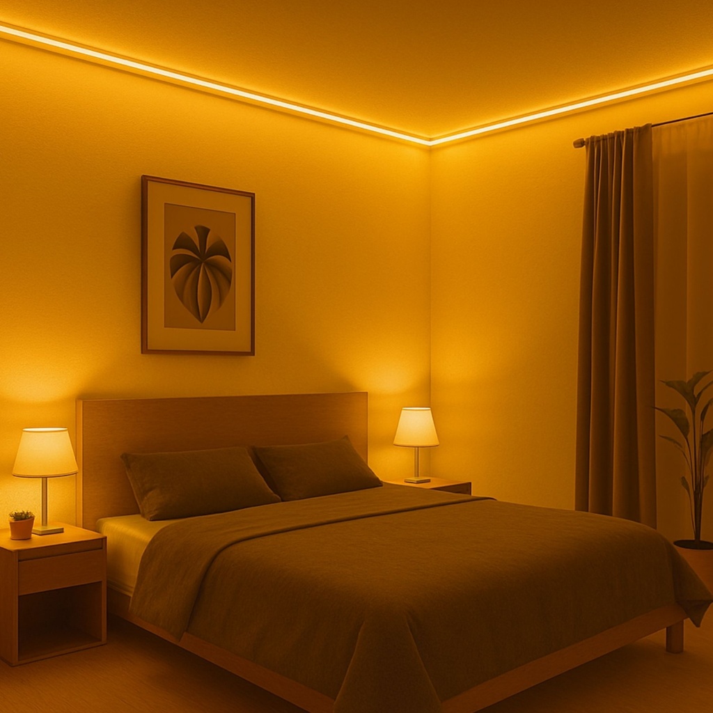 50M Striscia Led COB 8W/M 220V-240V 600lm IP65 CRI=80 Angolo 180° Colore Luce Oro