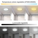 Plafoniera LED WiFi RGB 20W 1600lm Tuya Smart Life D258x58mm
