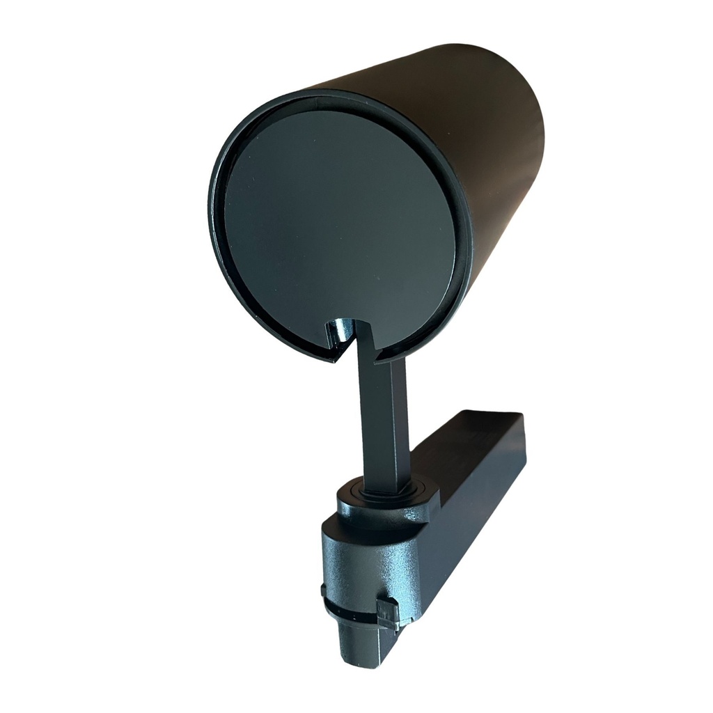 2 Pezzi Faro LED Binario Monofase 30W 2600 lm Nero 3000K 36° CRI>90 D80x138 mm