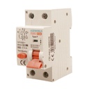RCBO Interruttore Magnetotermico Differenziale Tipo F Curva C 1P+N 2M 6000A 30mA C16A AC 230V IP20 IEC61009-1
