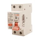 RCBO Interruttore Magnetotermico Differenziale Tipo F Curva C 1P+N 2M 6000A 30mA C25A AC 230V IP20 IEC61009-1