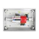 Quadro AC Trifase 10kW 20A 400V 8 Moduli Differenziale SPD IP65 