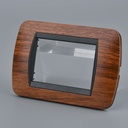 Placca Plastica Ovale MBL 3M Radica Compatibile Bticino Living BLN88303