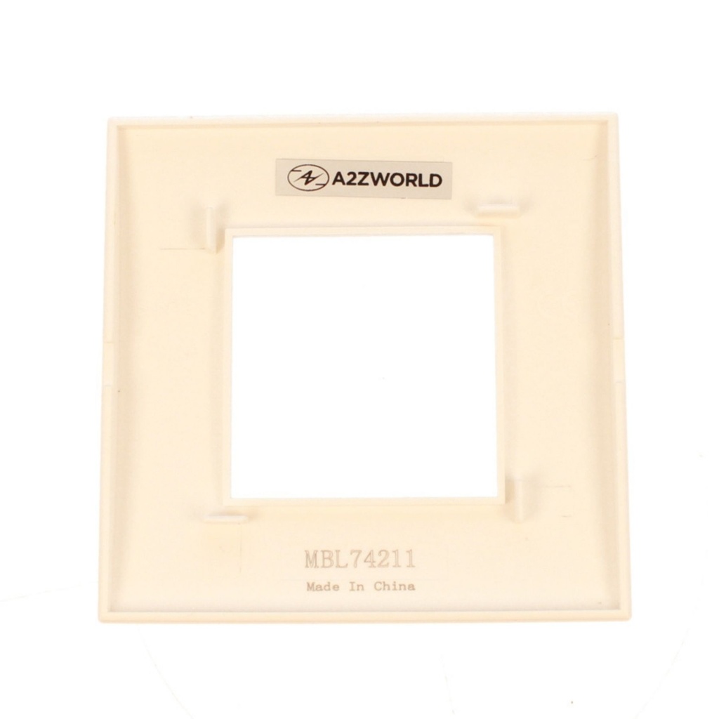 Placca Plastica Quadrata MBL 2M Bianco Compatibile Bticino Living