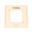 Placca Plastica Quadrata MBL 2M Bianco Compatibile Bticino Living