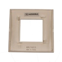 Placca Plastica Quadrata MBL 2M Grigio Compatibile Bticino Living