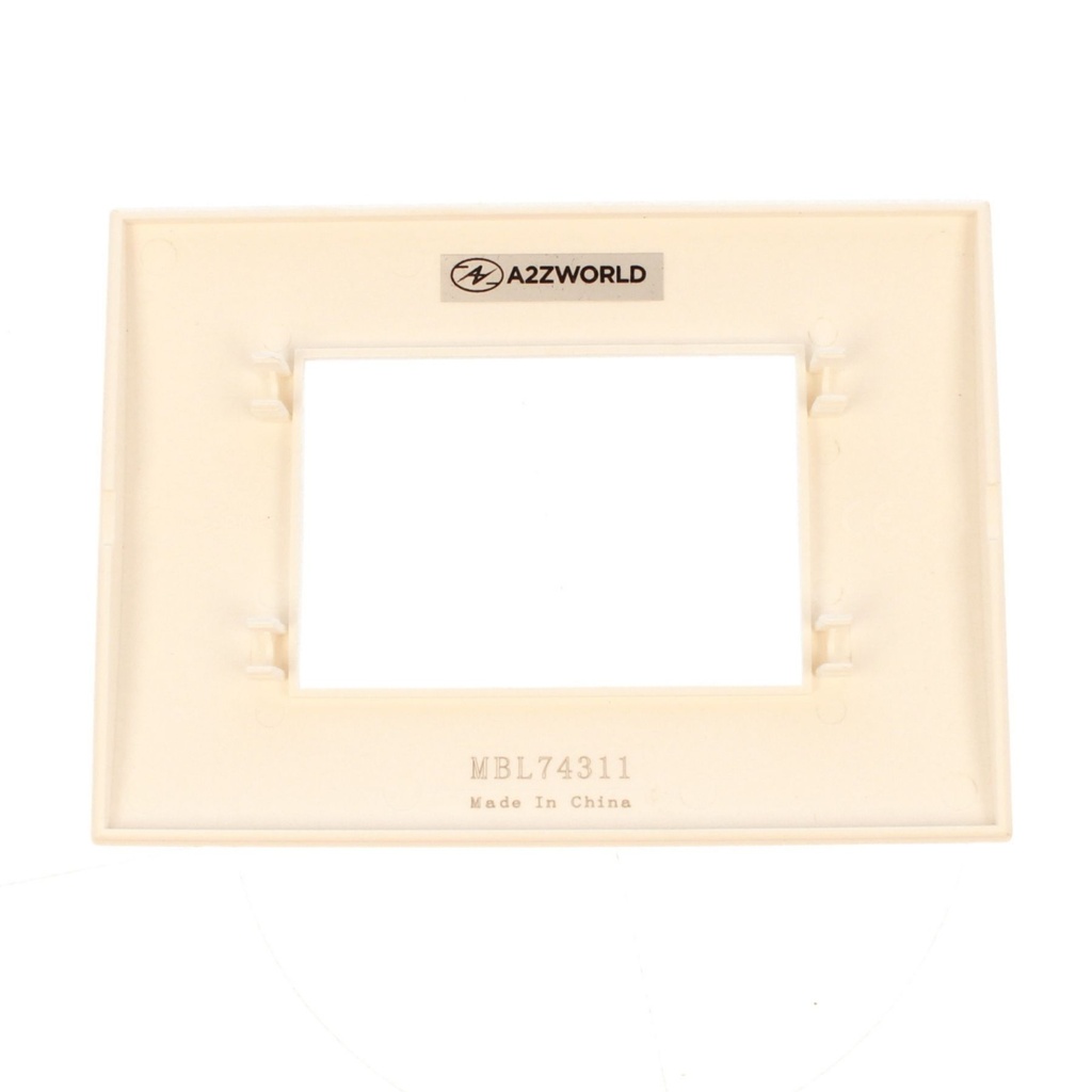 Placca Plastica Quadrata MBL 3M Bianco Compatibile Bticino Living BLN89301