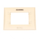 Placca Plastica Quadrata MBL 3M Bianco Compatibile Bticino Living BLN89301