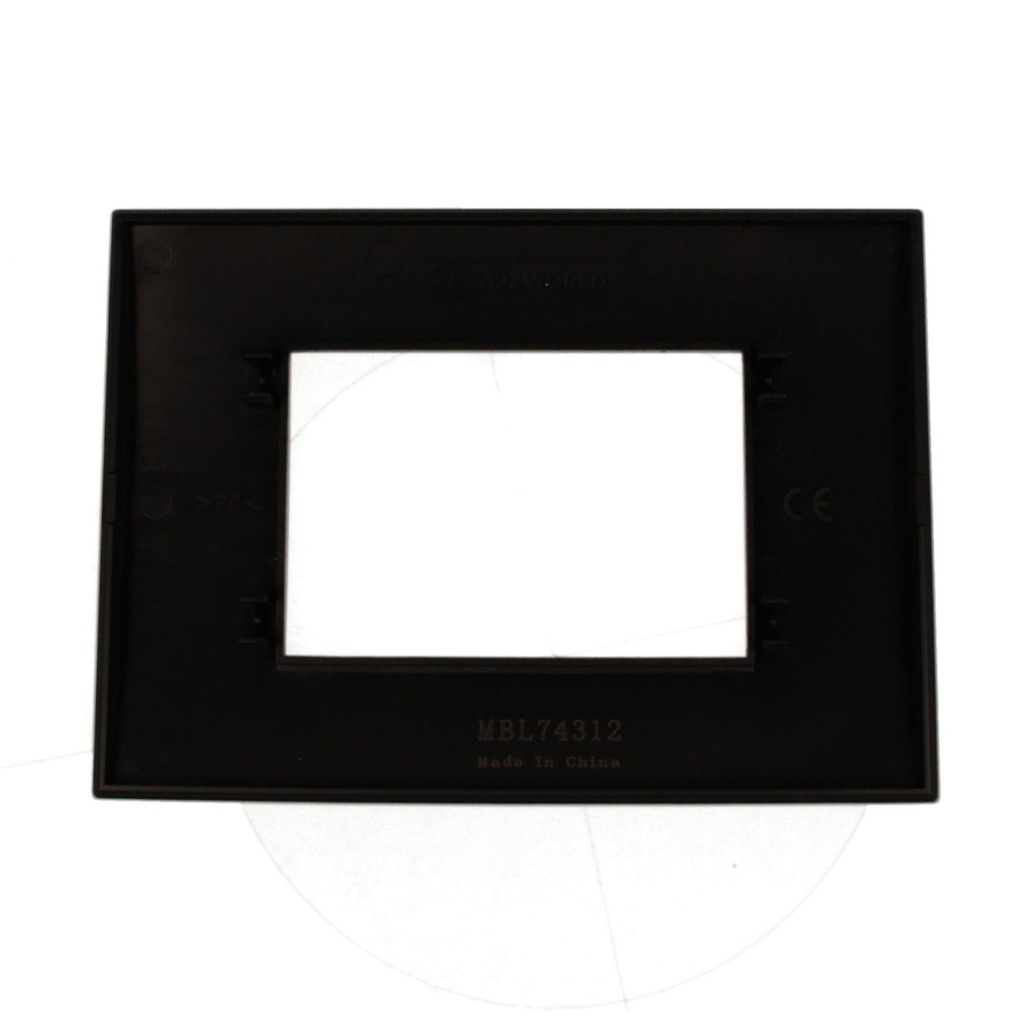 Placca Plastica Quadrata MBL 3M Nero Compatibile Bticino Living BLN89302