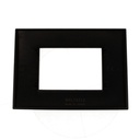Placca Plastica Quadrata MBL 3M Nero Compatibile Bticino Living BLN89302