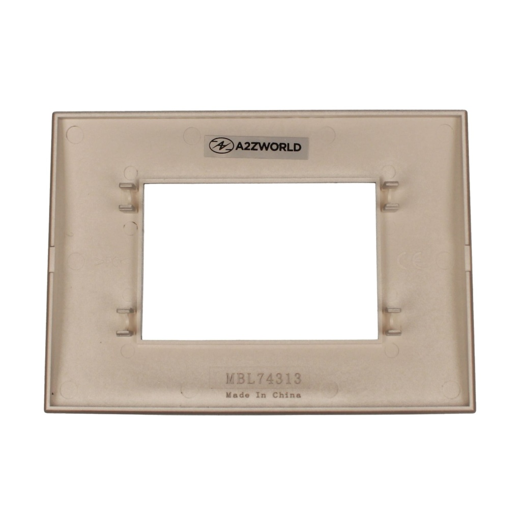 Placca Plastica Quadrata MBL 3M Grigio Compatibile Bticino Living BLN89306