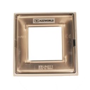 Placca Quadrata Effetto Vetro MBL 2M Bianco Compatibile Bticino Living