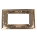 Placca Quadrata Effetto Vetro MBL 4M Bianco Compatibile Bticino Living