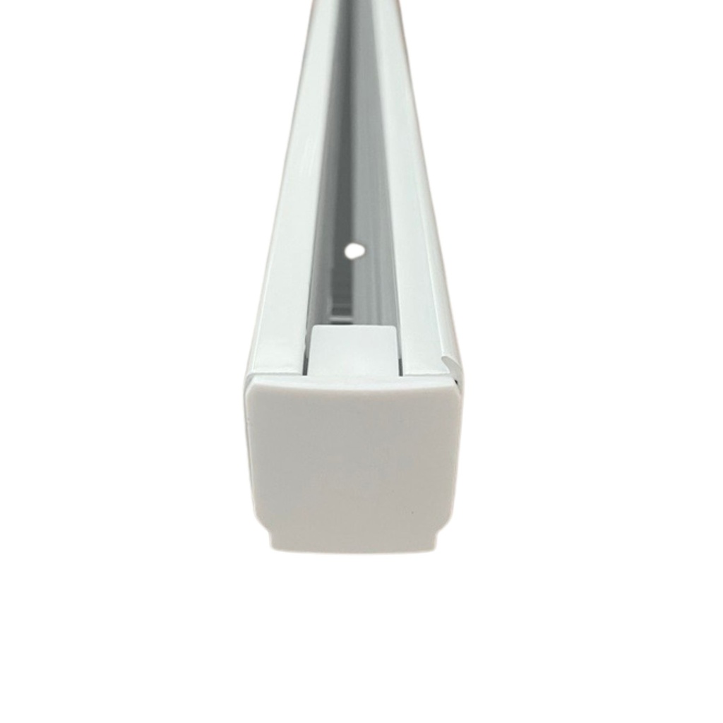 Binario Guida Trifase Quadrato 2 Metri Bianco per Controllare 3 Gruppi Fari LED Soffitto o Sospesi