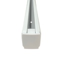 Binario Guida Trifase Quadrato 2 Metri Bianco per Controllare 3 Gruppi Fari LED Soffitto o Sospesi