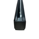 Binario Guida Trifase Quadrato 2 Metri Nero per Controllare 3 Gruppi Fari LED Soffitto o Sospesi