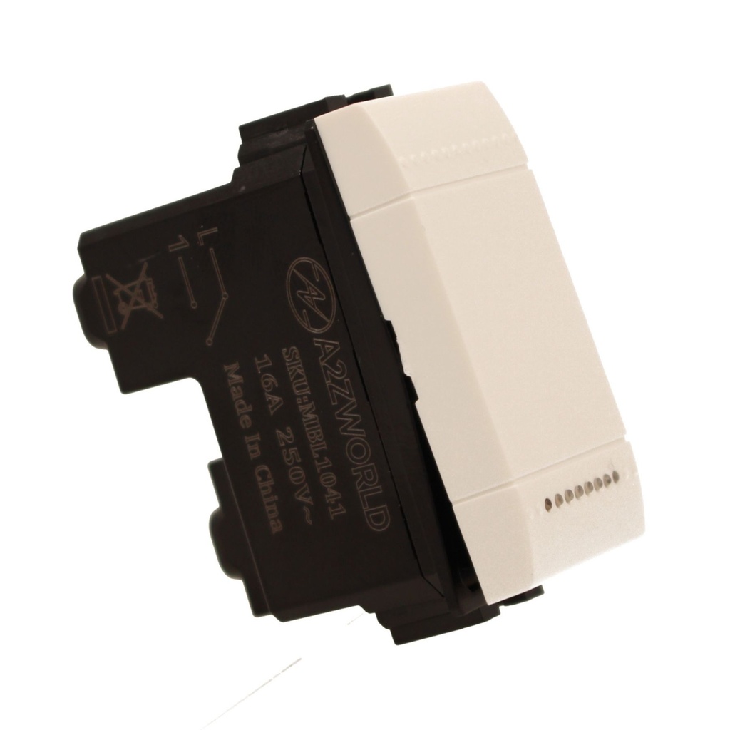 Interruttore Unipolare 1P 16A 220V MBL Bianco 1M Compatibile Bticino Living Light BLB0401