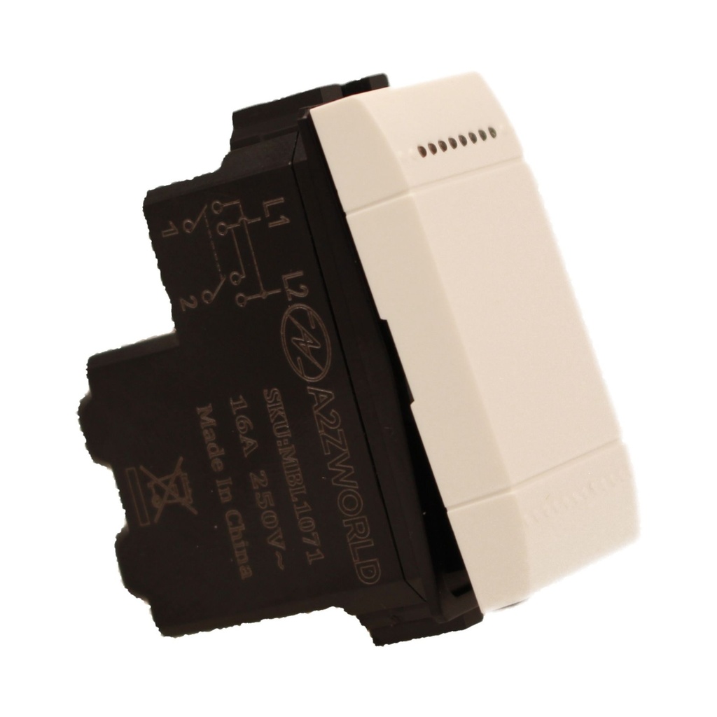 Invertitore 1P 16A 220V MBL Bianco 1M Compatibile Bticino Living Light BLB0901
