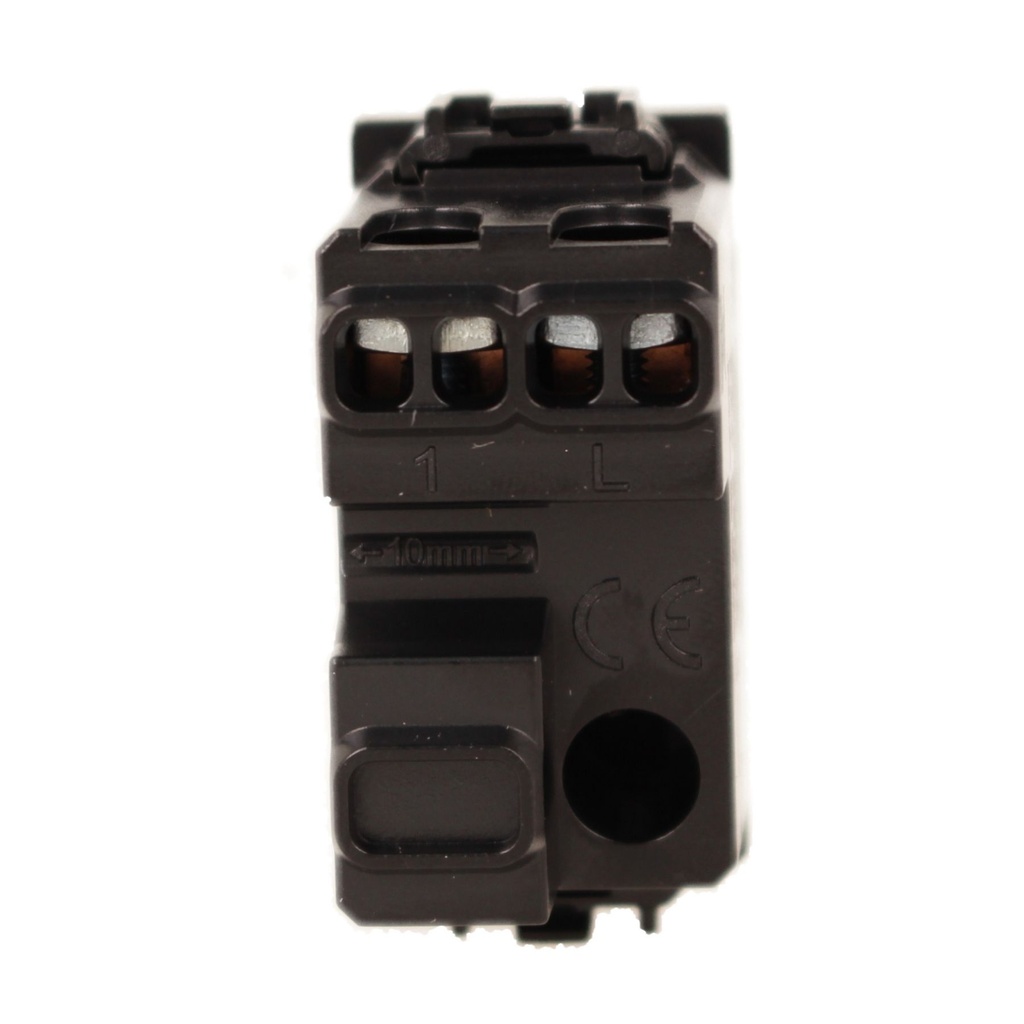 Interruttore Unipolare 1P 16A 220V MBL Nero 1M Compatibile Bticino Living International BLN0401