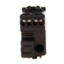 Interruttore Unipolare 1P 16A 220V MBL Nero 1M Compatibile Bticino Living International BLN0401