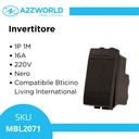 Invertitore 1P 16A 220V MBL Nero 1M Compatibile Bticino Living International BLN0901