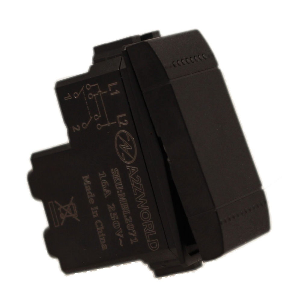 Invertitore 1P 16A 220V MBL Nero 1M Compatibile Bticino Living International BLN0901